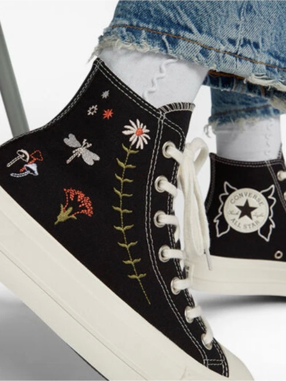 NEW Enchanted Converse Chuck Taylor All Star Lift Platform HighTop Sneakers